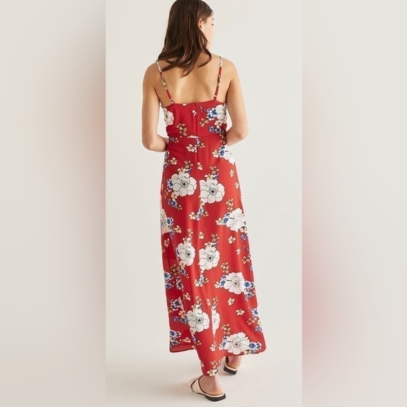 PLUS Size 3X Sleeveless Floral Red & White Summer Maxi Sundress, BNWT - Picture 2 of 13